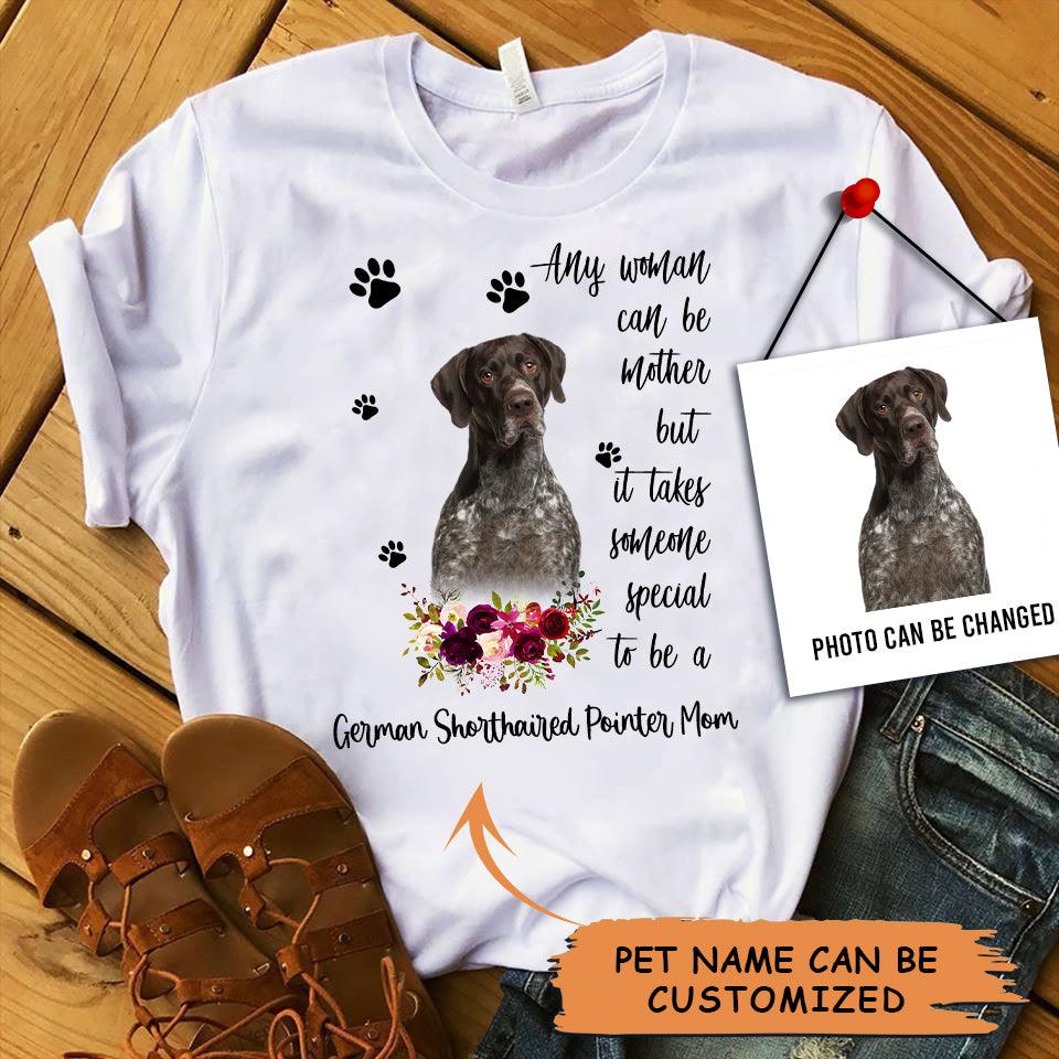Personalized German Shorthaired Pointer Mom T Shirts, Happy Mother's Day From German Shorthaired Pointer For Humans T Shirts
