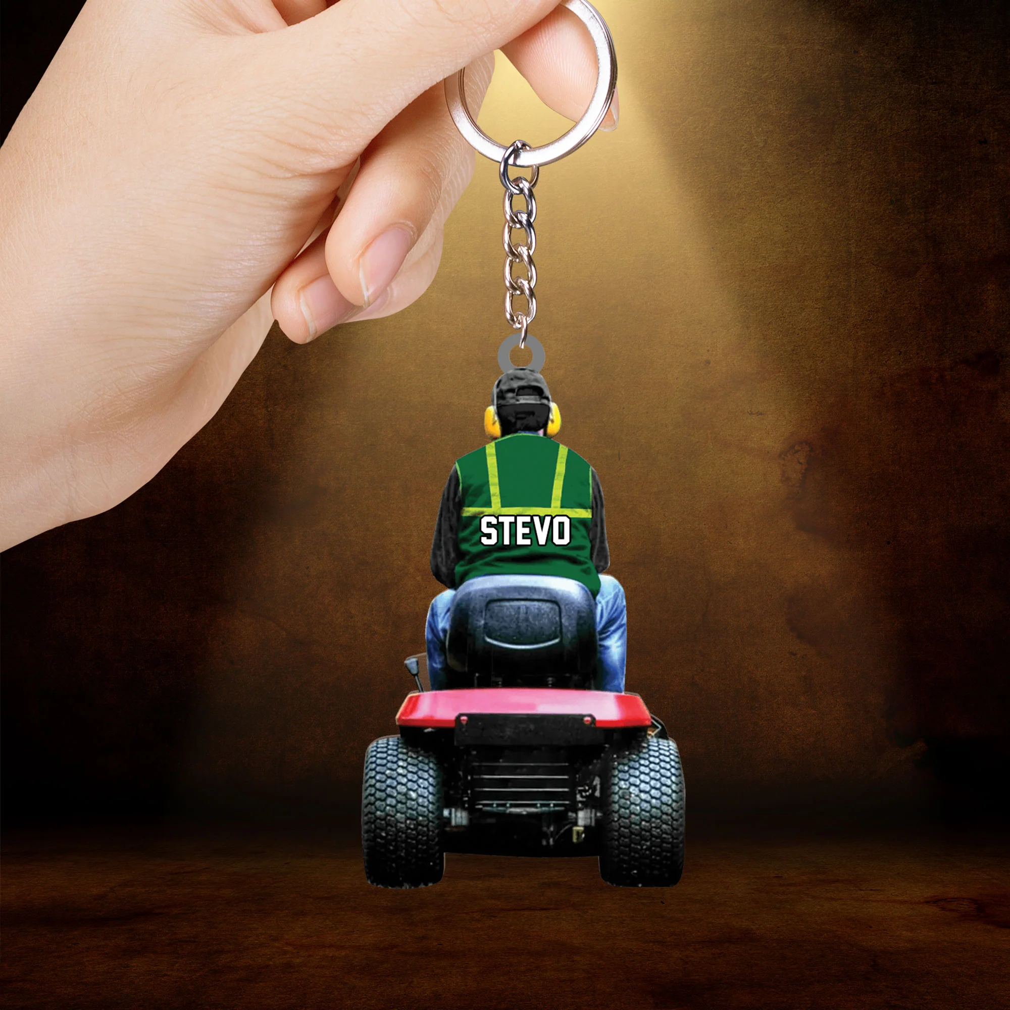 Personalized Lawn Mower Christmas Acrylic Keychain For Lawn Mower - Christmas Gift For Decor Home, Hanging Tree - Image 4