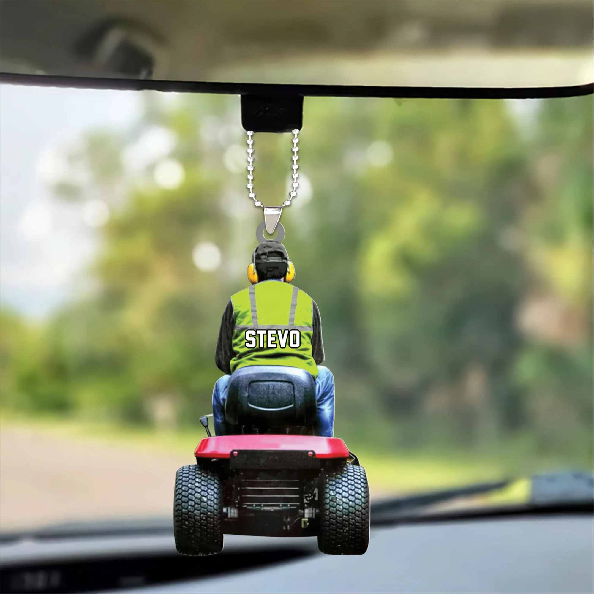 Personalized Lawn Mower Christmas Acrylic Keychain For Lawn Mower - Christmas Gift For Decor Home, Hanging Tree - Image 5