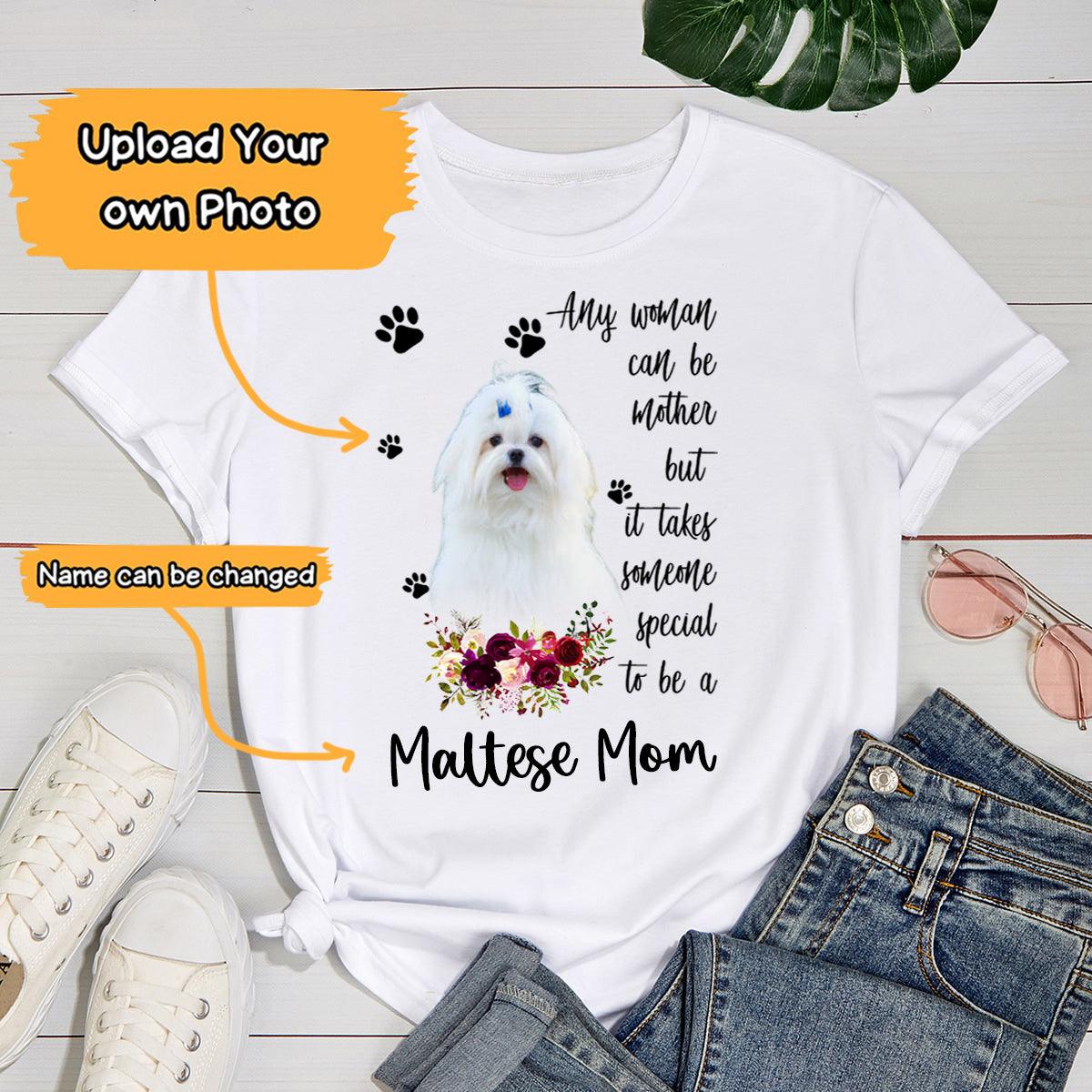 Personalized Maltese Mom T Shirts, Happy Mother's Day From Maltese For Humans, Women's Maltese Gifts Maltese Cute T Shirts - Image 2
