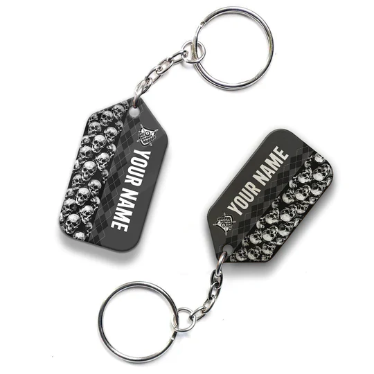 Personalized Name Billiard I Beat People With A Stick Acrylic Keychain - Christmas Gift For Billiard Lovers, Billiard Team Players - Image 2