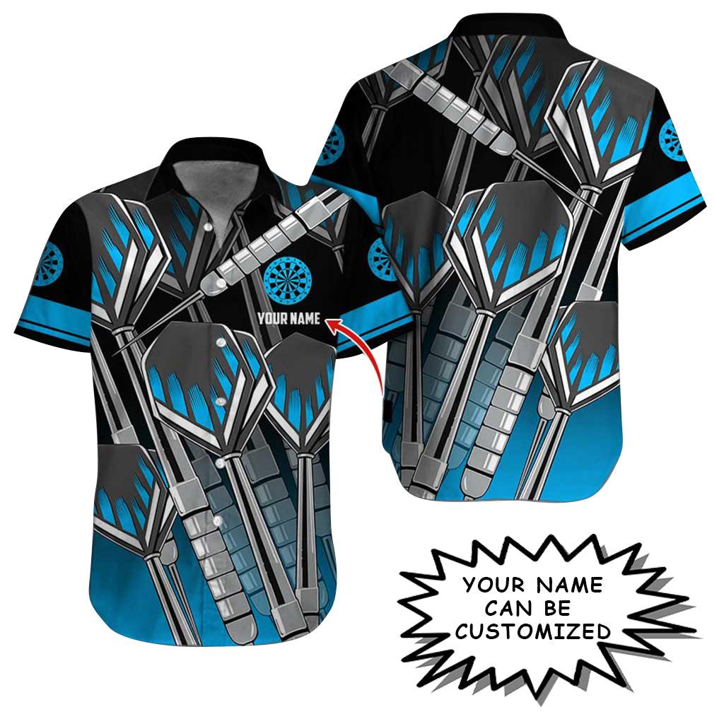 Personalized Name Darts Aloha Hawaiian Shirt - Amazing Darts Pattern And Target Personalized Name Hawaiian Shirt, Perfect Gift For Men & Women, Darts Lover - Image 2