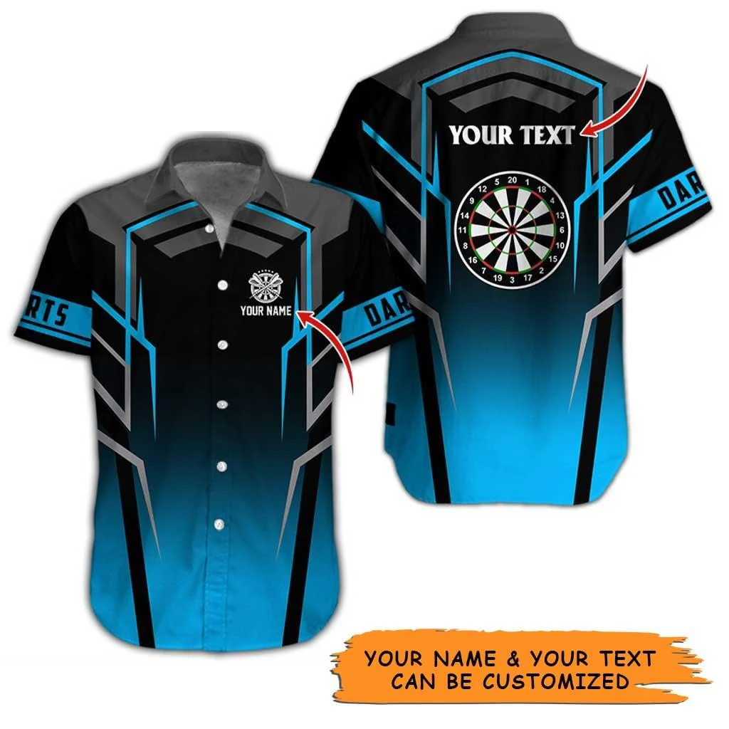 Personalized Name Darts Aloha Hawaiian Shirt - Best Darts Pattern Personalized Name Hawaiian Shirt For Men & Women, Darts Lover