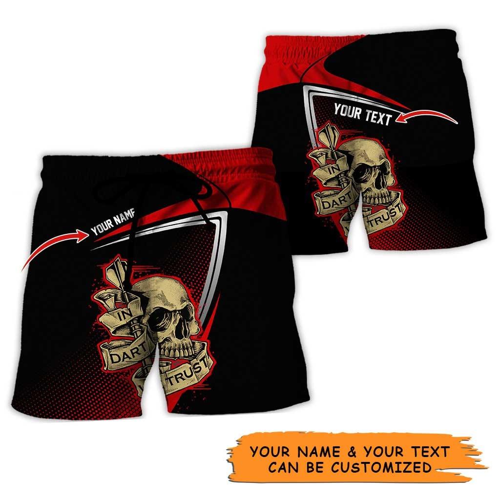 Personalized Name Darts Aloha Hawaiian Shirt - Colorful Darts And Skull Pattern Personalized Name Hawaiian Shirt, Perfect Gift For Men & Women, Darts Lover - Image 6