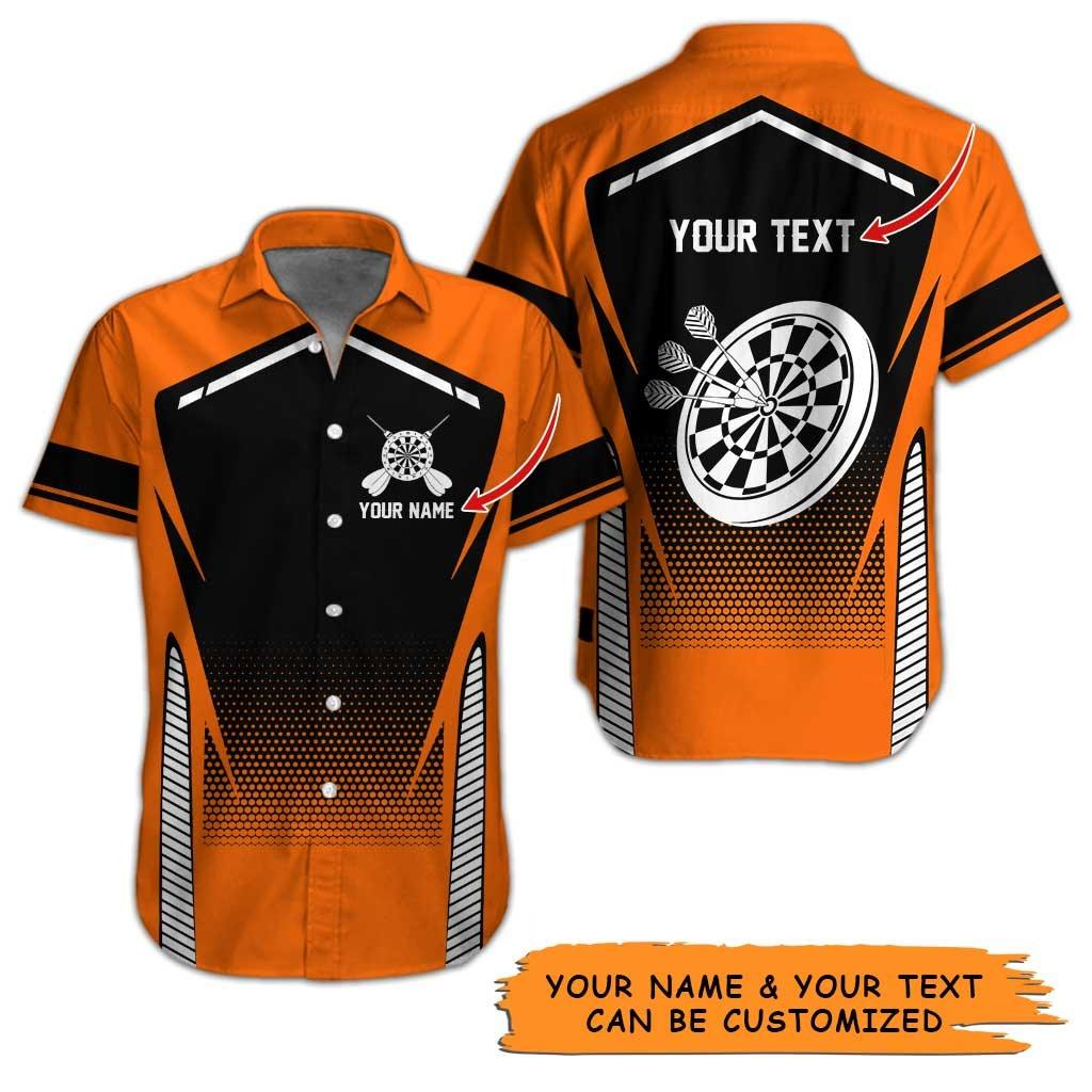 Personalized Name Darts Aloha Hawaiian Shirt - Colorful Darts Pattern And Target Personalized Name Hawaiian Shirt For Men & Women, Darts Lover - Image 4