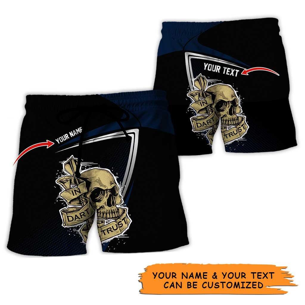 Personalized Name Darts Aloha Hawaiian Shirt - Cool Darts And Skull Pattern Personalized Name Hawaiian Shirt, Perfect Gift For Men & Women, Darts Lover - Image 5