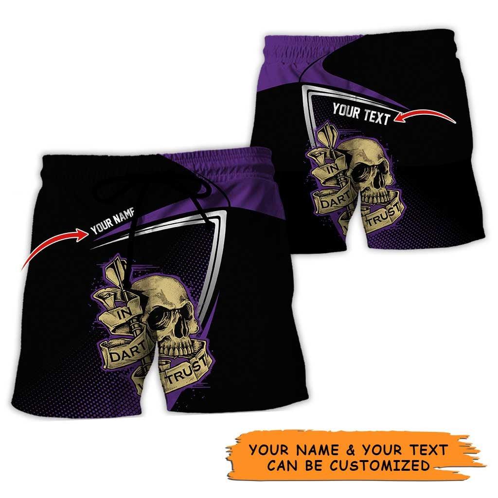 Personalized Name Darts Aloha Hawaiian Shirt - Cool Darts And Skull Pattern Personalized Name Hawaiian Shirt, Perfect Gift For Men & Women, Darts Lover - Image 8
