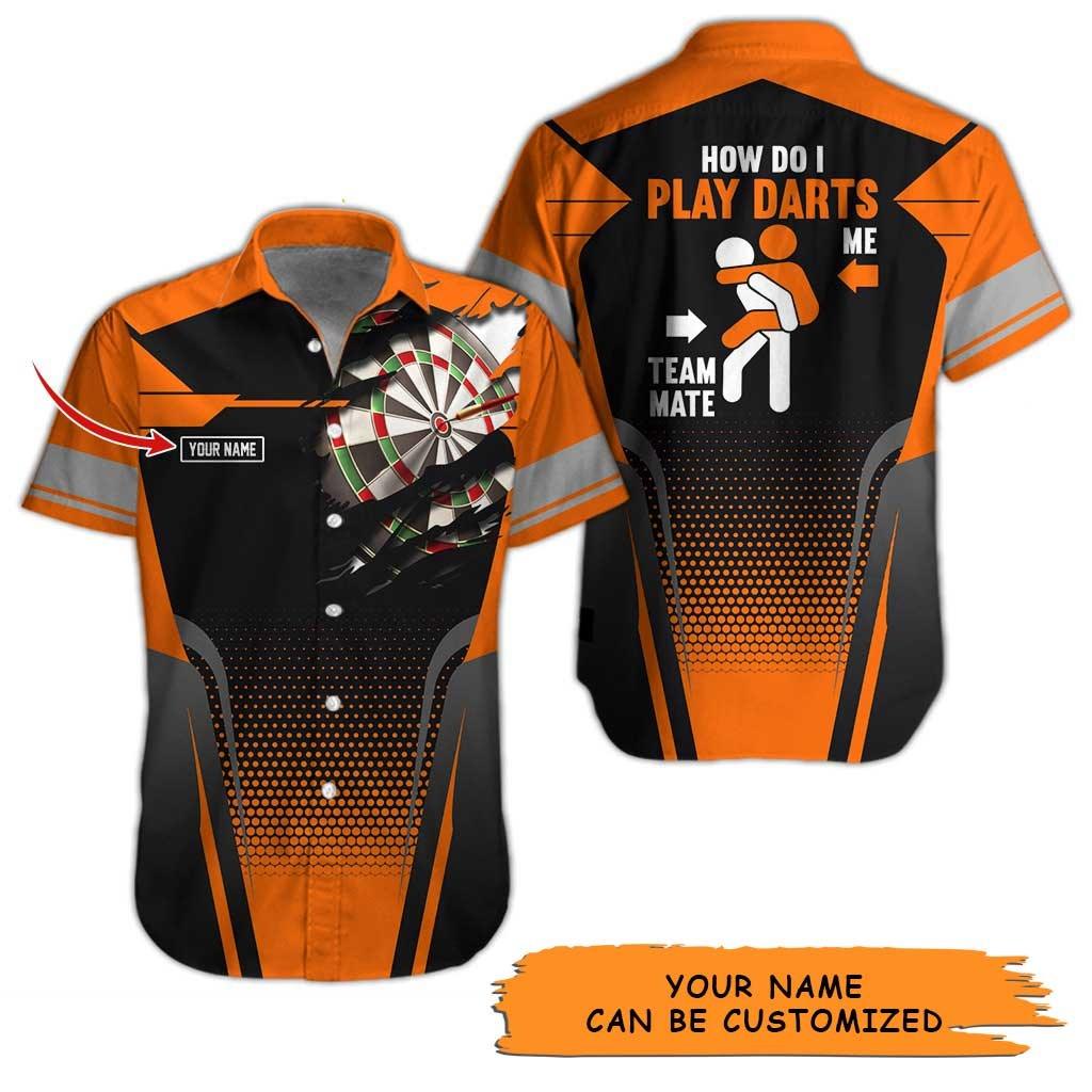 Personalized Name Darts Aloha Hawaiian Shirt - How Do I Play Darts Personalized Name Hawaiian Shirt For Men & Women, Darts Lover - Image 2