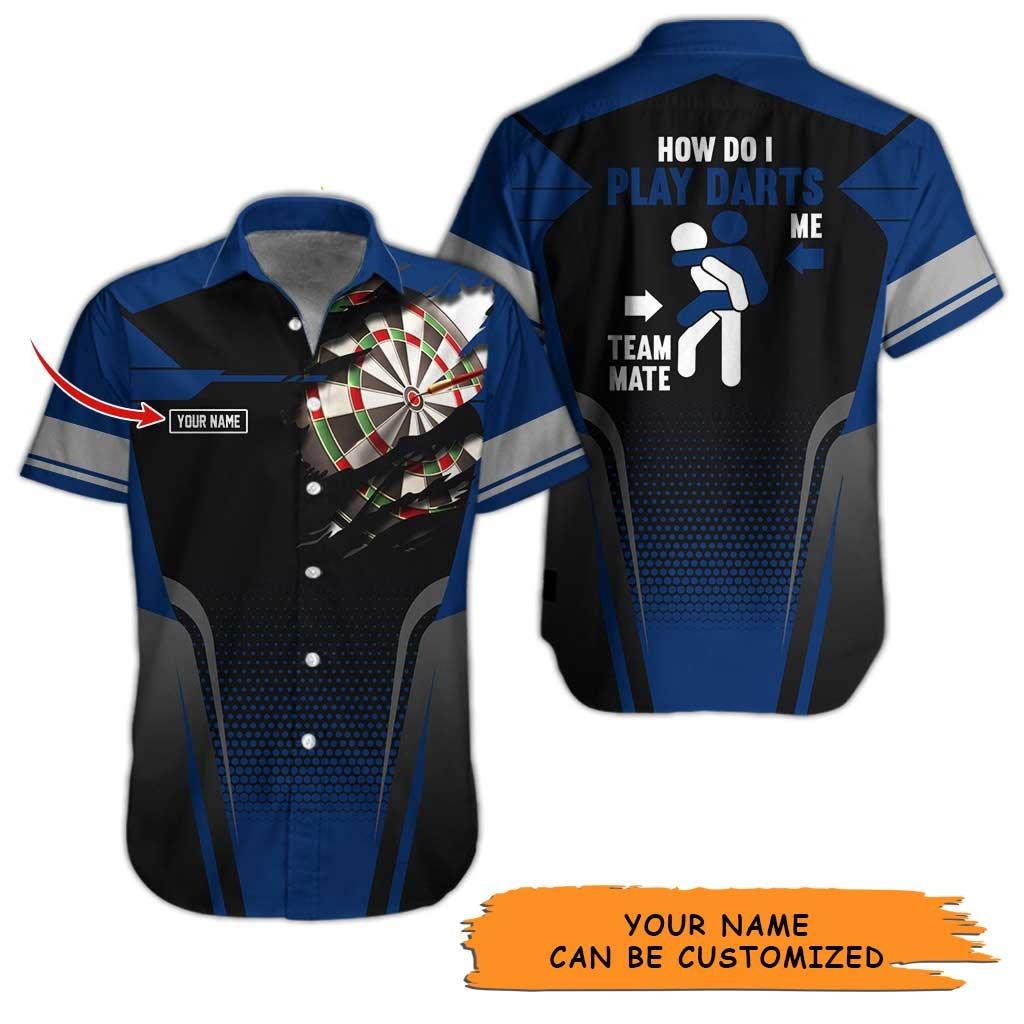 Personalized Name Darts Aloha Hawaiian Shirt - How Do I Play Darts Personalized Name Hawaiian Shirt For Men & Women, Darts Lover - Image 3
