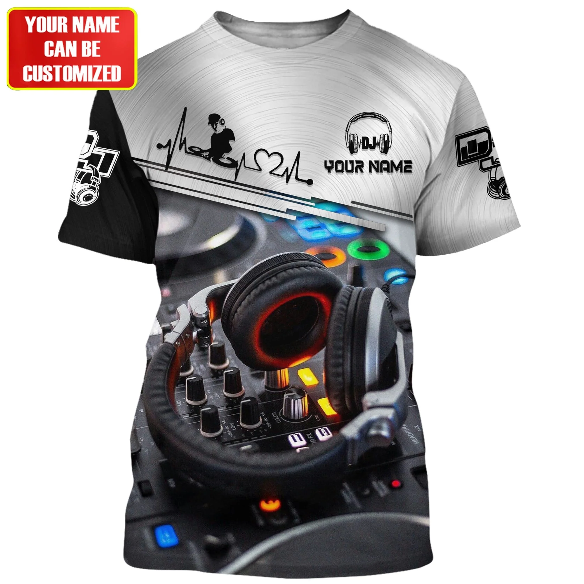 Personalized Name Disc Jockey Shirts - Custom Name DJ Shirts, Deejay Gear Black Shirts, Perfect DJ Shirts for Men & Women - Image 3