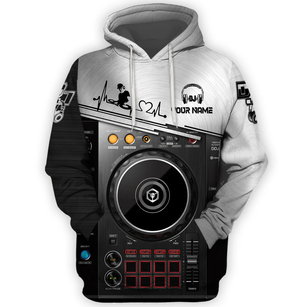 Personalized Name Disc Jockey Shirts - Custom Name DJ Shirts, Deezay Gear Black Clothes, Perfect DJ Shirts for Men & Women - Image 2