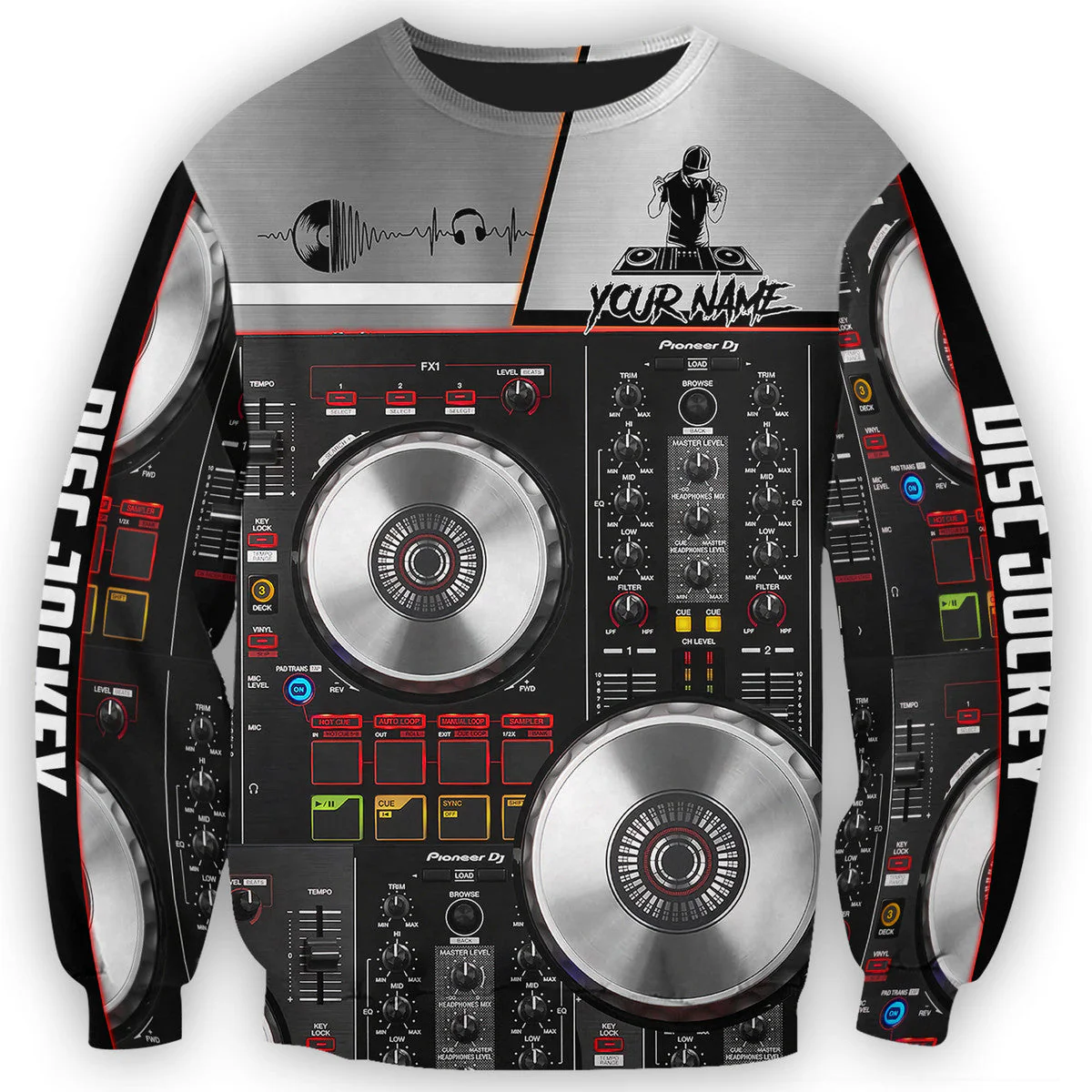 Personalized Name DJ Shirts - Custom Name Disc Jockey Table Shirts, Men Playing DJ Shirts, Perfect DJ Shirts for Men & Women - Image 4