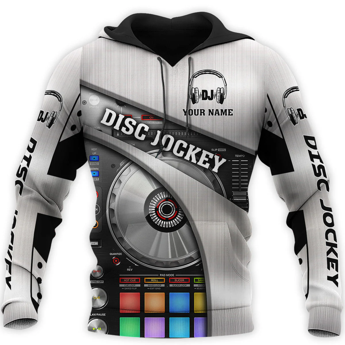 Personalized Name DJ Shirts - Custom Name DJ Table, Funny & Crazy DJ Grey Shirts, Perfect DJ Shirts for Men & Women - Image 8