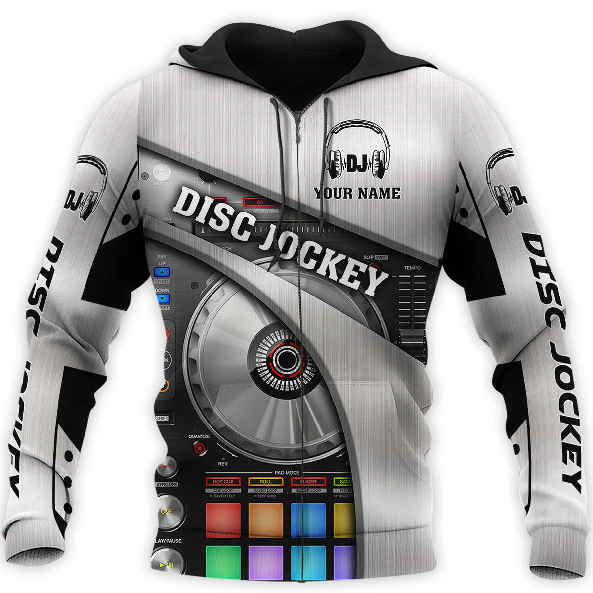 Personalized Name DJ Shirts - Custom Name DJ Table, Funny & Crazy DJ Grey Shirts, Perfect DJ Shirts for Men & Women - Image 9