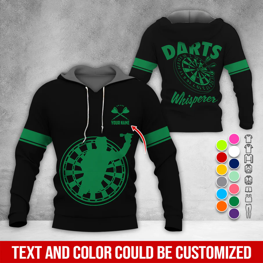 Personalized Name Premium Hoodie, Darts Whisperer Hoodie, Perfect Gift For Darts Lovers, Friend, Family - Image 6