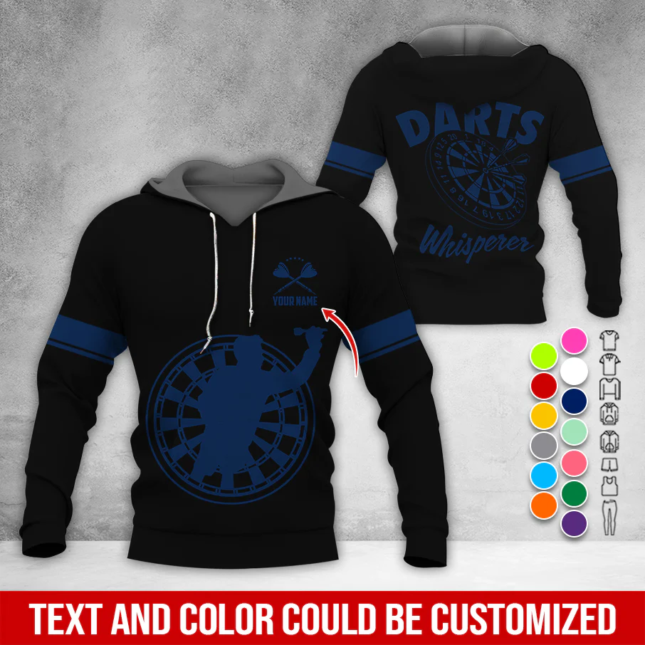 Personalized Name Premium Hoodie, Darts Whisperer Hoodie, Perfect Gift For Darts Lovers, Friend, Family - Image 8