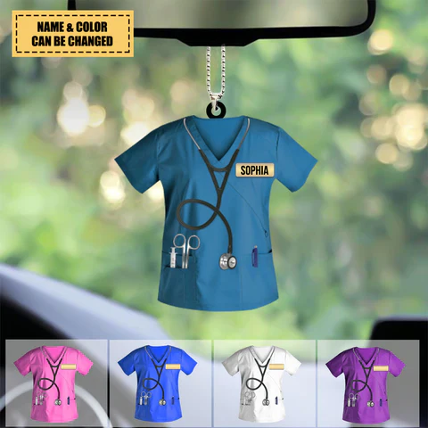 Personalized Ornament Nurse - Personalized Car Ornament, Gift For Nurse - Image 2