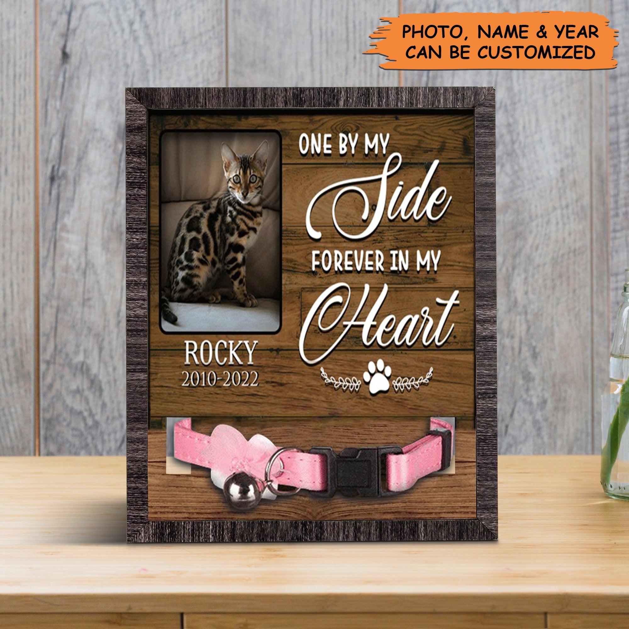 Personalized Pet Collar Frame - A Bengal Pet Picture Frames Memorial, Pet Loss Sympathy, Custom Memorial Pet Collar Sign - Gift For Pet Lovers - Image 2