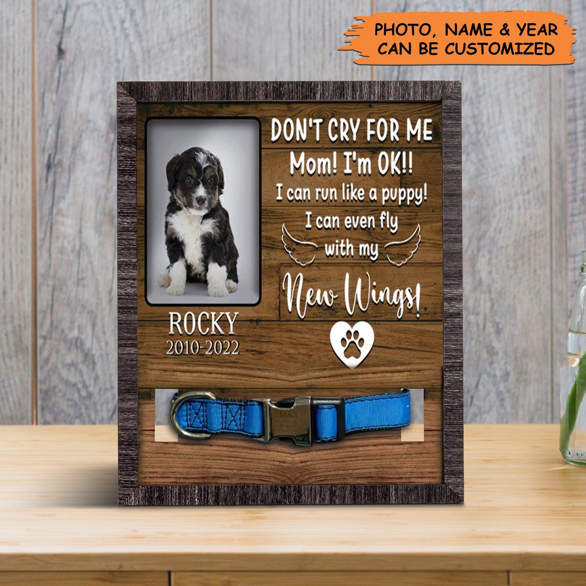 Personalized Pet Collar Frame - Custom A Bernedoodle Pet Picture Frames, Pet Loss Sympathy, Memorial Pet Collar Sign - Gift For Grieving Pet Owner - Image 5
