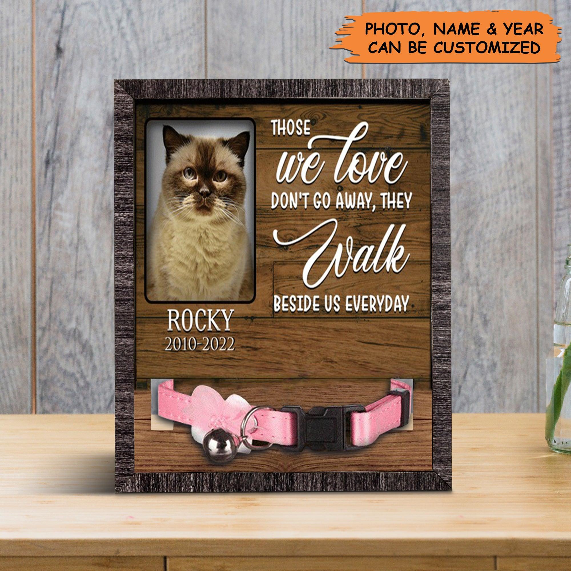 Personalized Pet Collar Frame - Custom A British Shorthair Picture Frames, Pet Loss Sympathy, Memorial Pet Collar Sign - Gift For, Grieving Pet Owner - Image 5