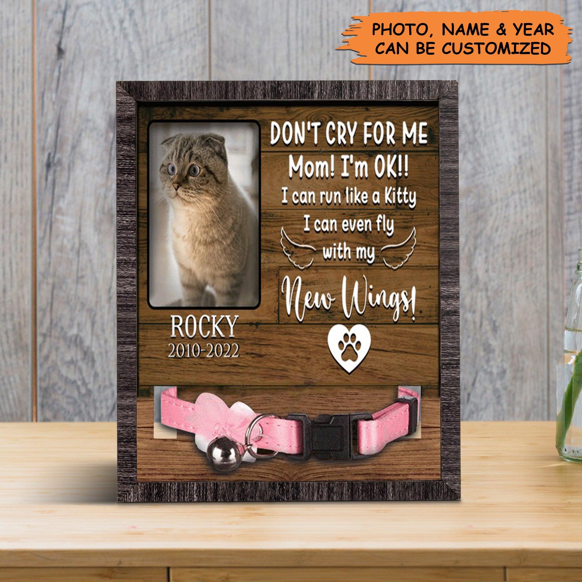Personalized Pet Collar Frame - Custom A Scottish Fold Cat Picture Frames, Pet Loss Sympathy, Memorial Pet Collar Sign - Gift For Pet Lovers - Image 2