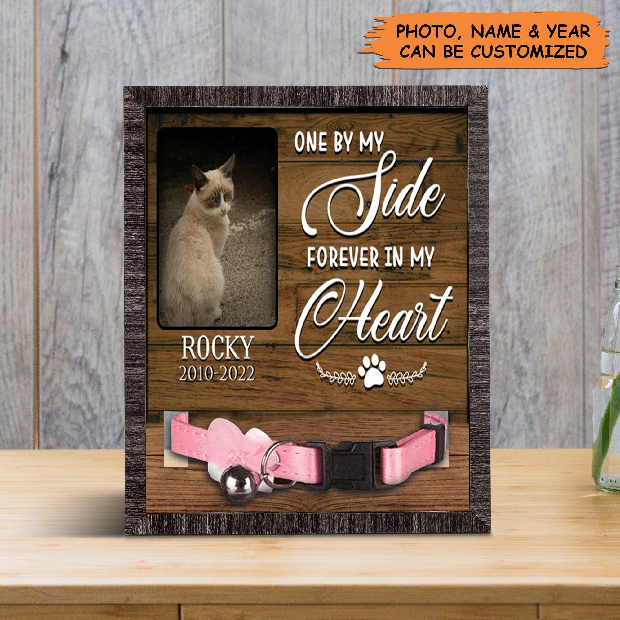 Personalized Pet Collar Frame - Custom A Siamese Picture Frames, Pet Loss Sympathy, Memorial Pet Collar Sign - Gift For Pet Lovers, Grieving Pet Owner - Image 3