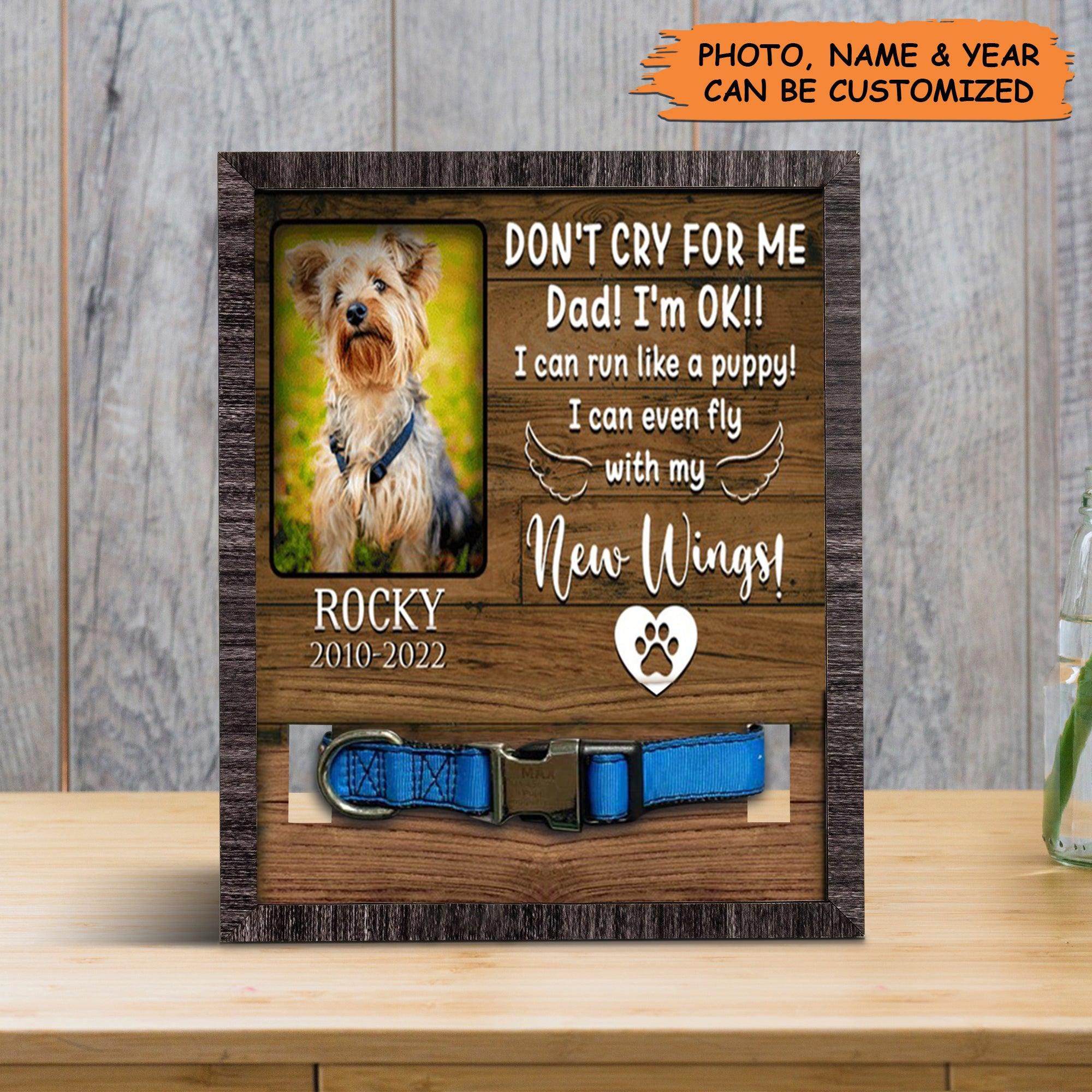 Personalized Pet Collar Frame - Custom A Yorkshire Terrier Picture Frames, Pet Loss Sympathy, Memorial Pet Collar Sign - Gift For Grieving Pet Owner - Image 4
