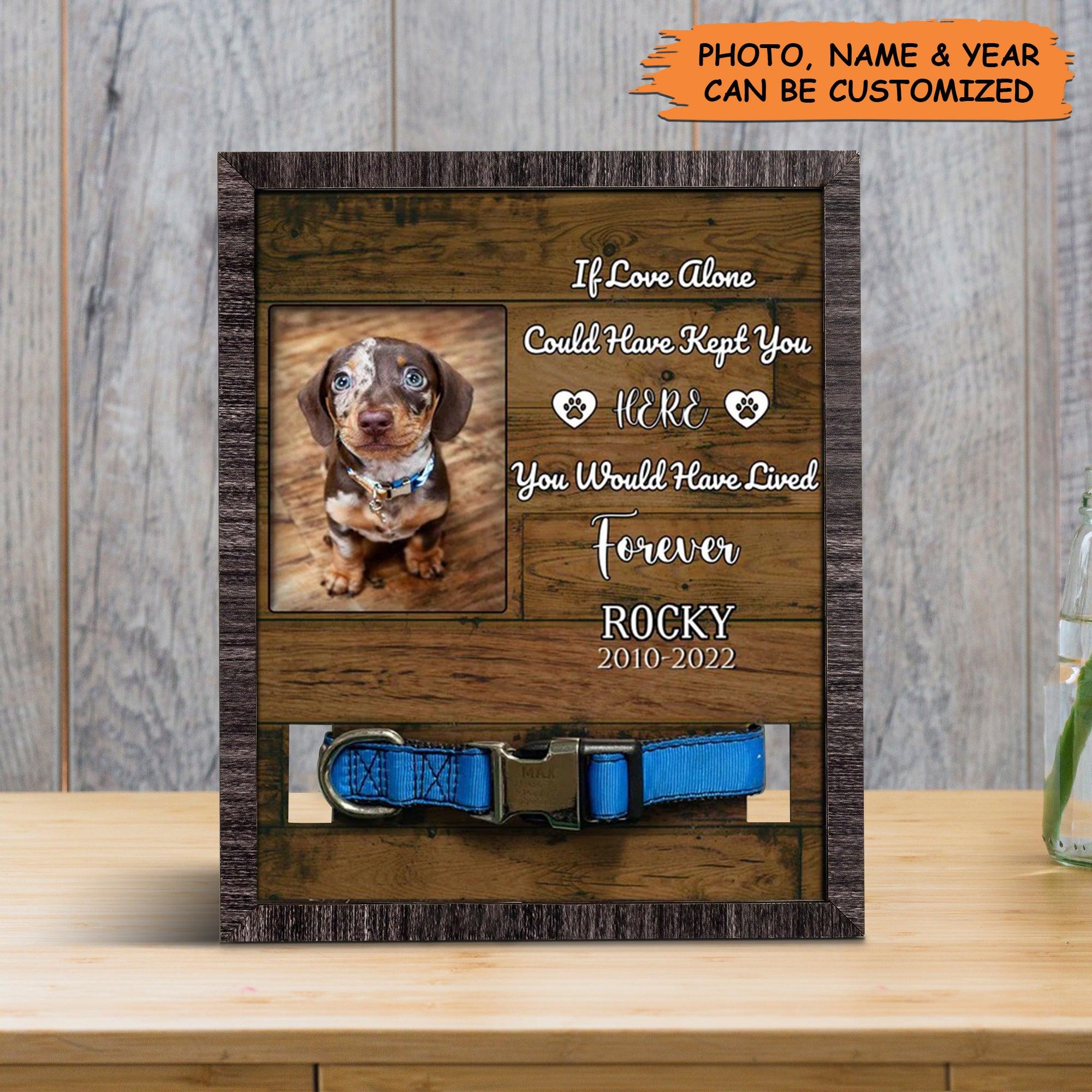 Personalized Pet Collar Frame - Custom Dachshund Dog Photo Keepsake, Pet Loss Sympathy, Memorial Custom Pet Collar Frame - Gift For Pet Lovers, Family - Image 3