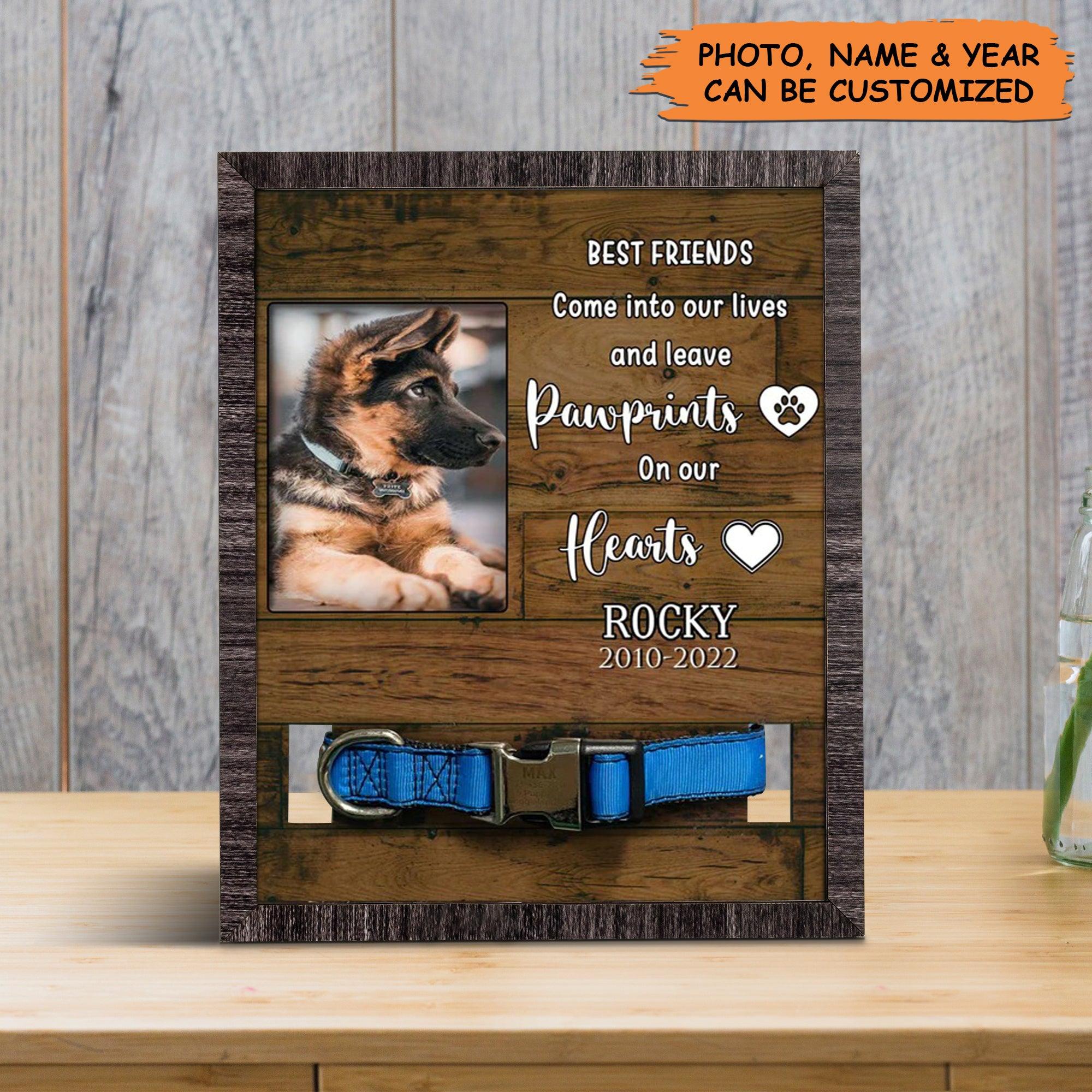 Personalized Pet Collar Frame - Custom Picture Frame For Loss Of Dog German Shepherd, Memorial Pet Collar Sign, Pet Loss Sympathy- Gift For Pet Lovers - Image 3
