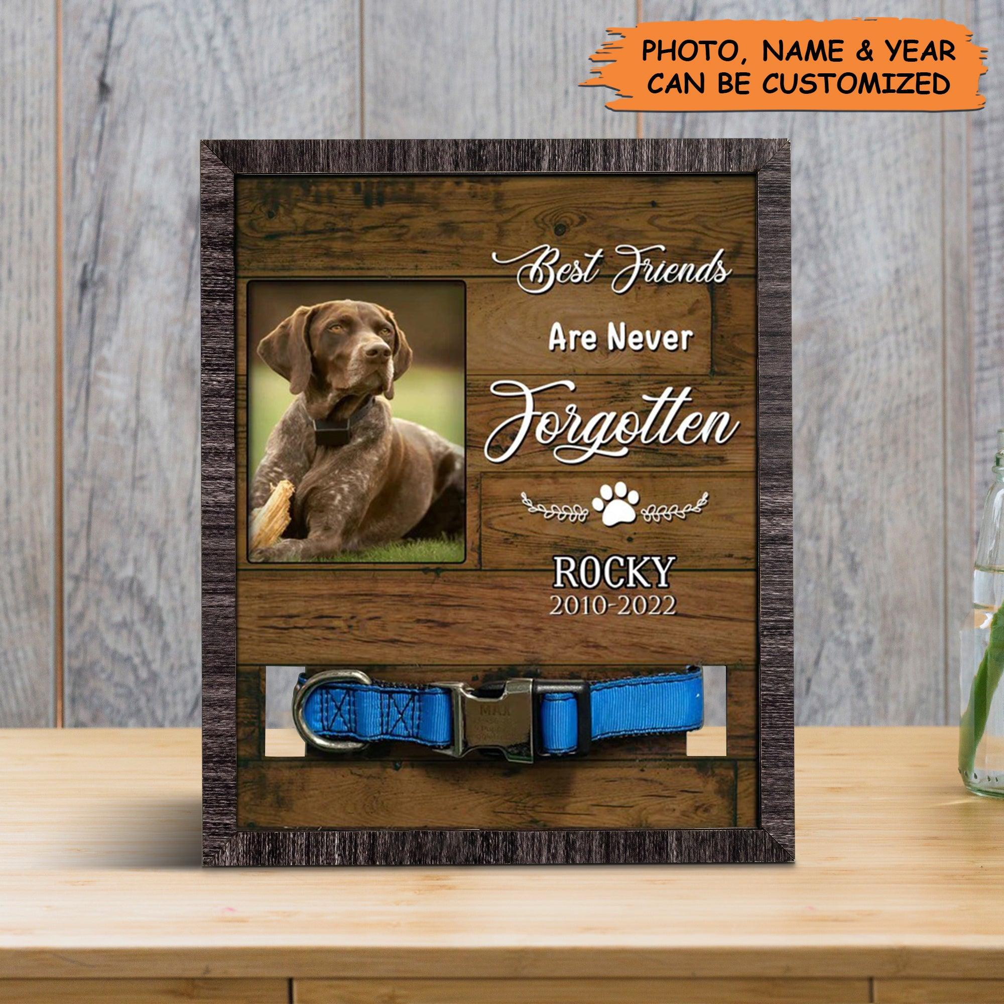 Personalized Pet Collar Frame - German Shorthaired Pointer Photo Keepsake, Pet Loss Sympathy, Memorial Custom Pet Collar Frame - Gift For Pet Lovers - Image 3