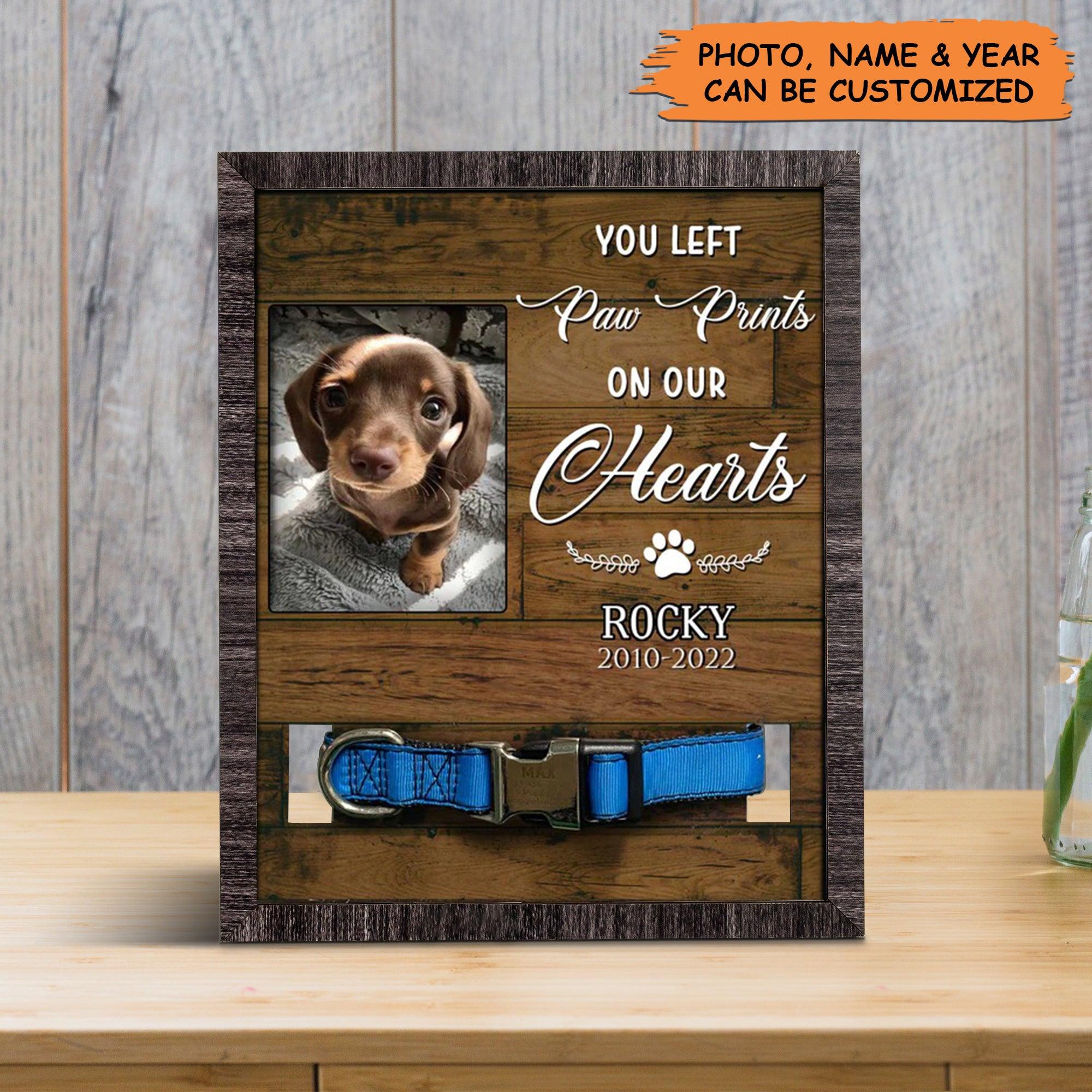 Personalized Pet Collar Frame - Passed Away Dog Gifts, Pet Loss Sympathy, Memorial Custom Pet Collar Frame - Gift For Pet Lovers, Family, Friend - Image 3