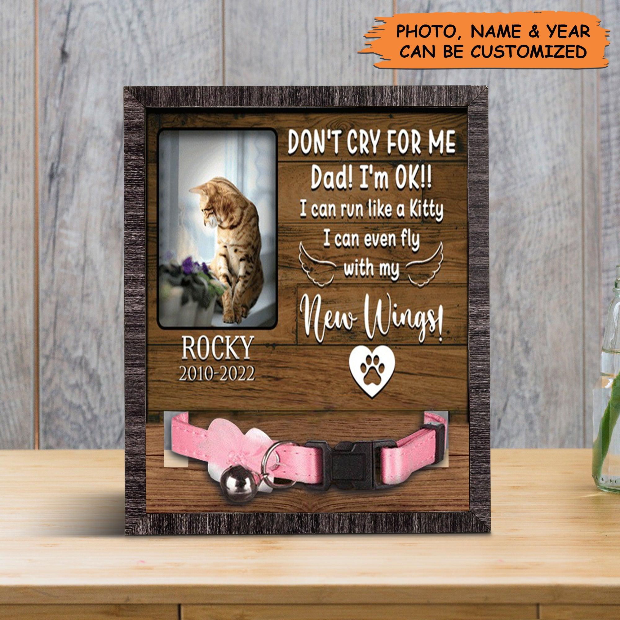 Personalized Pet Collar Frame - Personalized A Bengal Cat Picture Frames, Pet Loss Sympathy, Memorial Pet Collar Sign - Gift For Pet Lovers, Friend - Image 4