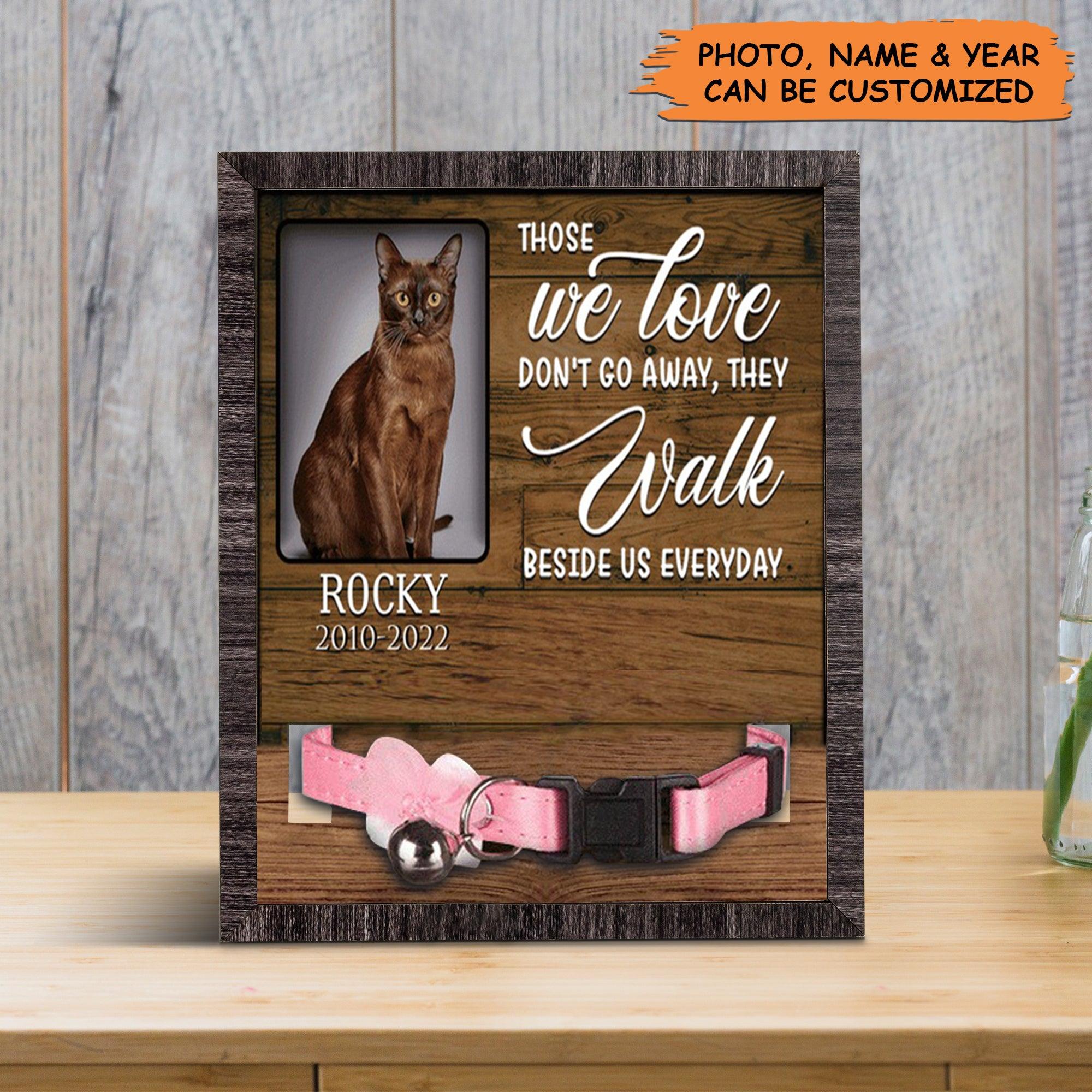 Personalized Pet Collar Frame - Personalized A Burmese Pet Picture Frames, Pet Loss Sympathy, Memorial Pet Collar Sign - Gift For Pet Lovers, Friend - Image 2