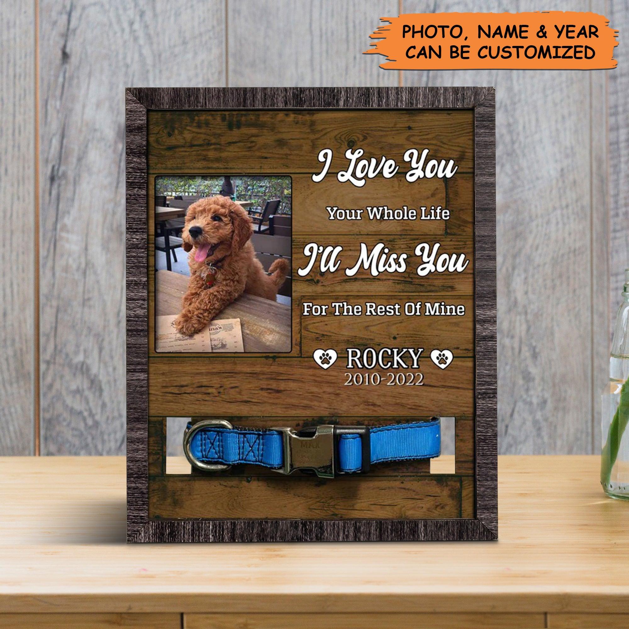 Personalized Pet Collar Frame - You Were My Favorite Dog Photo Keepsake, Pet Loss Sympathy, Memorial Custom Collar Frame - Gift For Grieving Pet Owner - Image 2