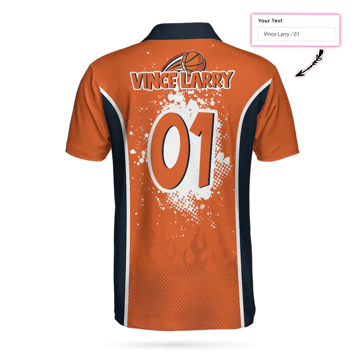 Personalized Skeleton Basketball Men Polo Shirt, King Of The Court Basketball Custom Shirt For Men, Gift For Basketball Lovers - Image 2