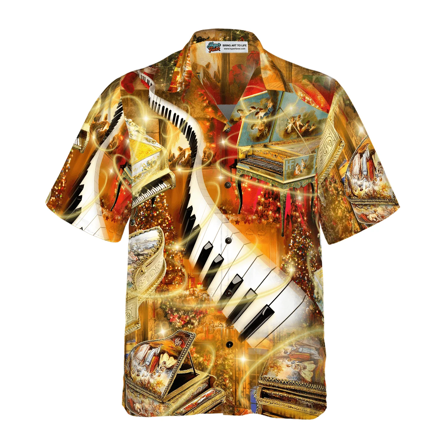 Piano Hawaiian Shirt, Piano Is My Passion Hawaiian Shirt, Colorful Summer Aloha Shirt For Men Women, Perfect Gift For Friend, Team, Piano Lovers - Image 2