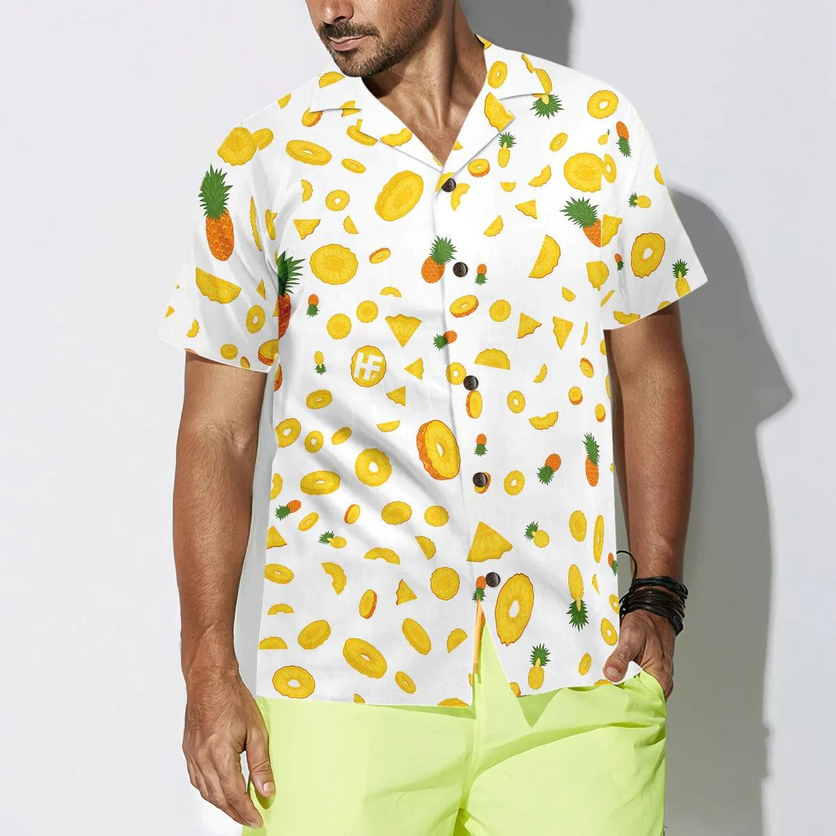 Pineapple Hawaiian Shirt, Tropical Hawaiian Shirt, Pineapple Summer Aloha Shirt For Men Women, Perfect Gift For Husband, Wife, Friend, Family - Image 4