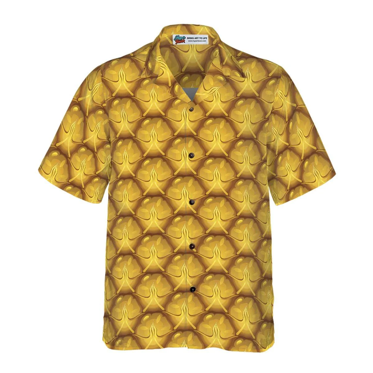 Pineapple Pattern Hawaiian Shirt, Pineapple Hawaiian Shirt, Tropical Pineapple Aloha Shirt- Perfect Gift For Men, Women, Husband, Wife, Friend, Family - Image 2