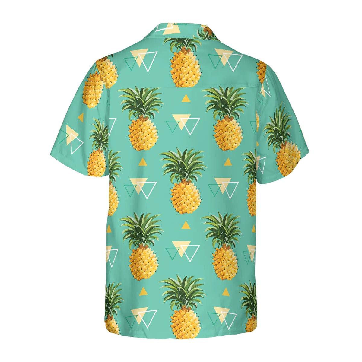 Pineapple Pattern Hawaiian Shirt, Pineapple Hawaiian Shirt, Tropical Pineapple Aloha Shirt - Perfect Gift For Men, Women, Husband, Wife Friend, Family - Image 3