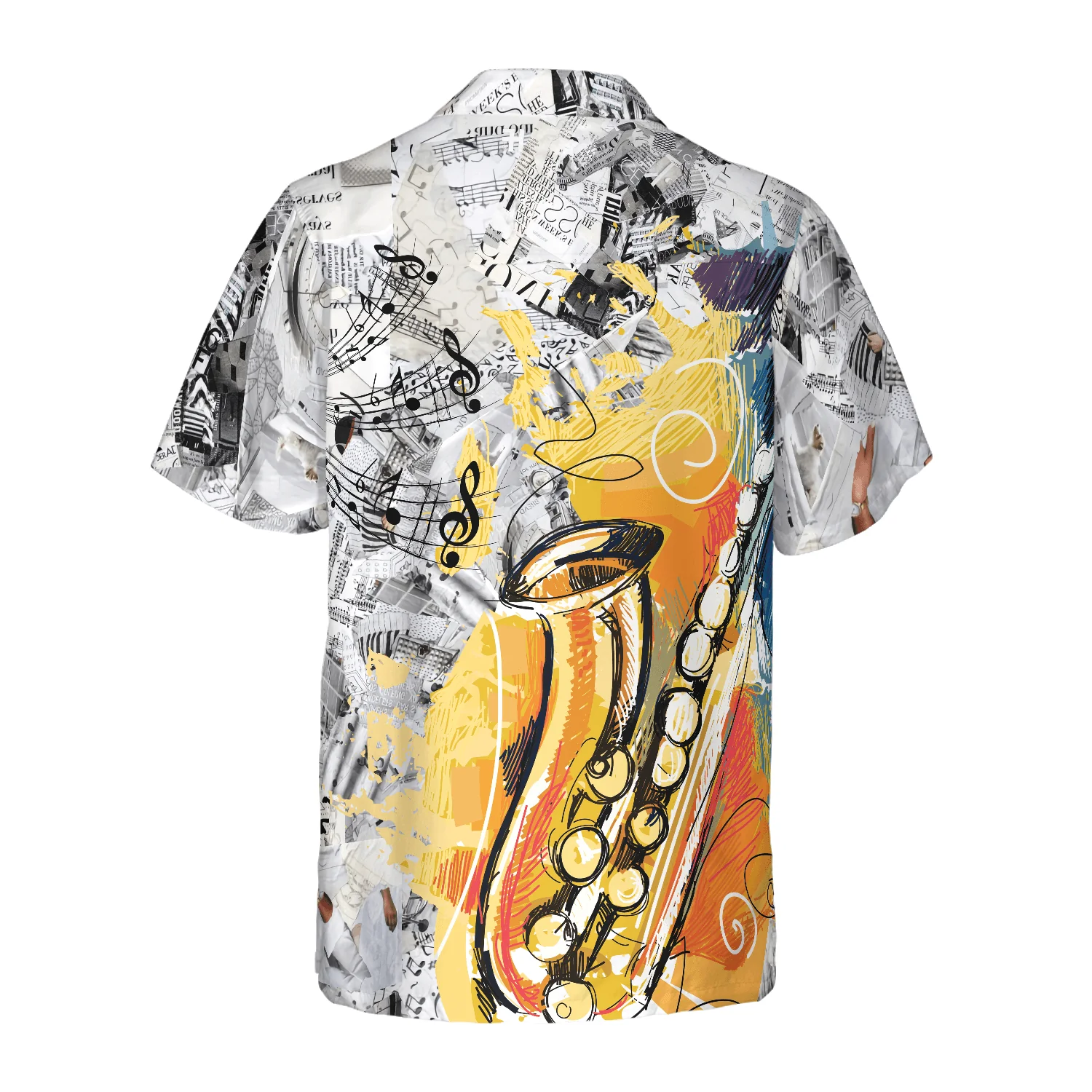 Play With Music Saxophone Aloha Hawaiian Shirt For Summer, Colorful Shirt For Men Women, Perfect Gift For Friend, Team, Family, Music Saxophone Lovers - Image 5