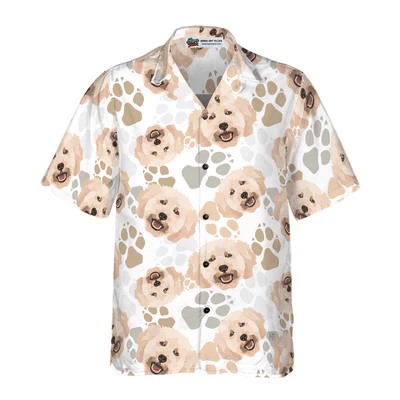 Poodle Hawaiian Shirt, The Paws Poodle Aloha Shirt For Men - Perfect Gift For Poodle Lovers, Husband, Boyfriend, Friend, Family - Image 2