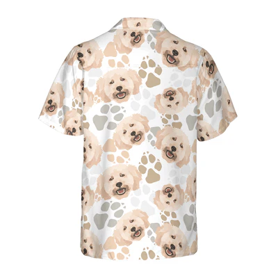 Poodle Hawaiian Shirt, The Paws Poodle Aloha Shirt For Men - Perfect Gift For Poodle Lovers, Husband, Boyfriend, Friend, Family - Image 3