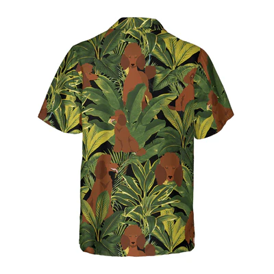 Poodle Hawaiian Shirt, Tropical Summer Poodle Aloha Shirt For Men - Perfect Gift For Poodle Lovers, Husband, Boyfriend, Friend, Family - Image 3