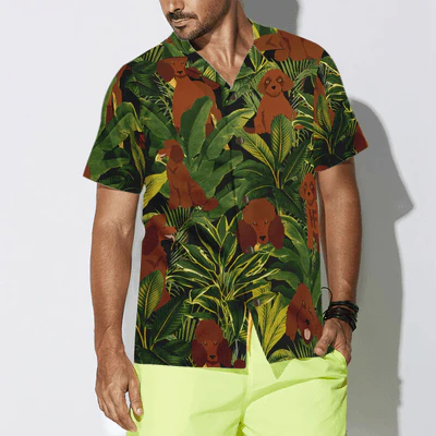 Poodle Hawaiian Shirt, Tropical Summer Poodle Aloha Shirt For Men - Perfect Gift For Poodle Lovers, Husband, Boyfriend, Friend, Family - Image 5