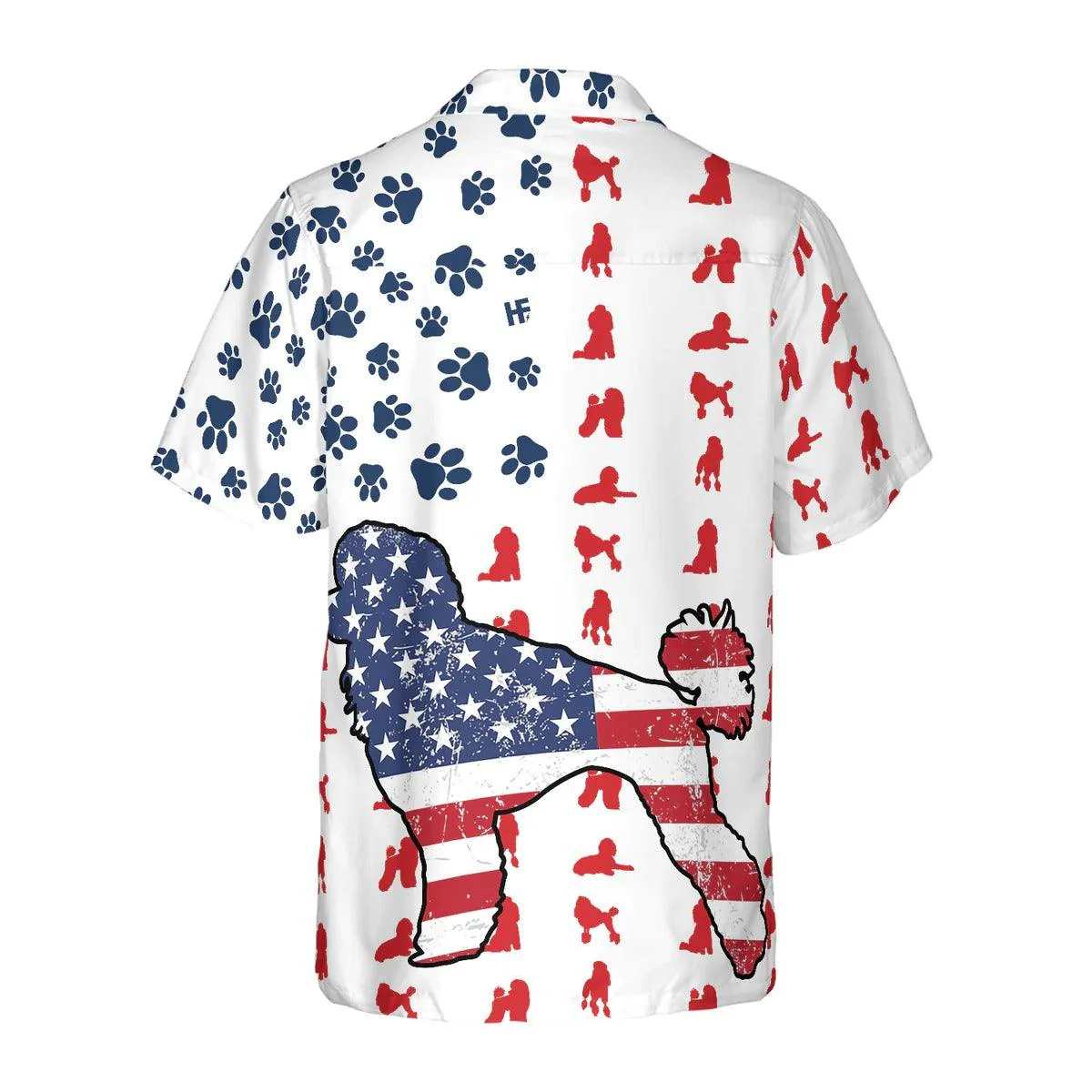 Poodles American Flag Hawaiian Shirt - Perfect Gift For Poodle Lover, Friend, Family - Image 4