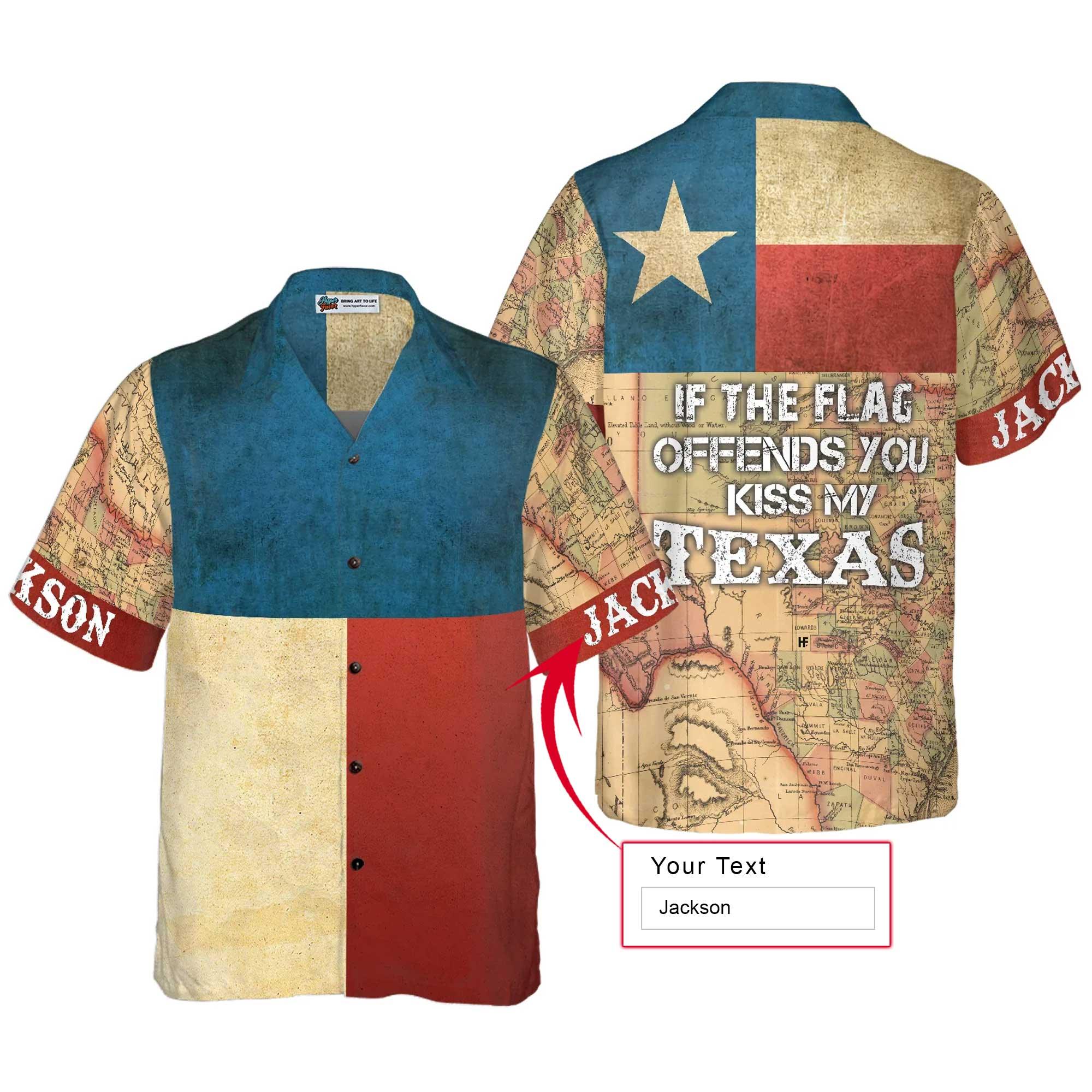 Proud State Of Texas Custom Name Hawaiian Shirt, Summer Aloha Shirt Perfect Gift For Men Women, Personalized Unique Texas Shirt For Texas Lovers
