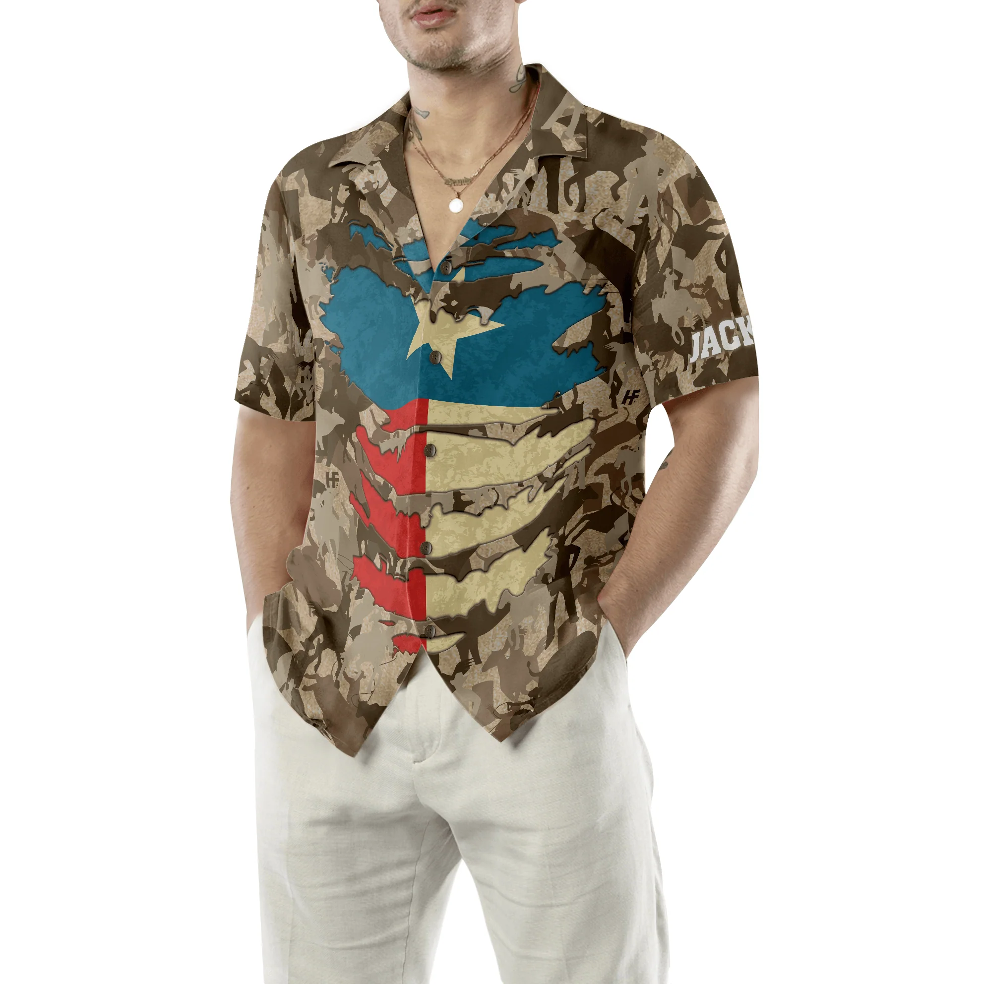 Proud To Be A Texan Texas Custom Name Hawaiian Shirt, Personalized Unique Texas, Summer Aloha Shirt Perfect Gift For Men Women, Texas Lovers - Image 5