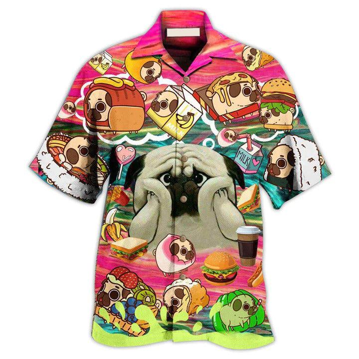 Pug Aloha Hawaii Shirt - Pug Dog What If I Become Foods Hawaiian Shirt For Summer - Perfect Gift For Dog Lovers, Friend, Family - Image 2