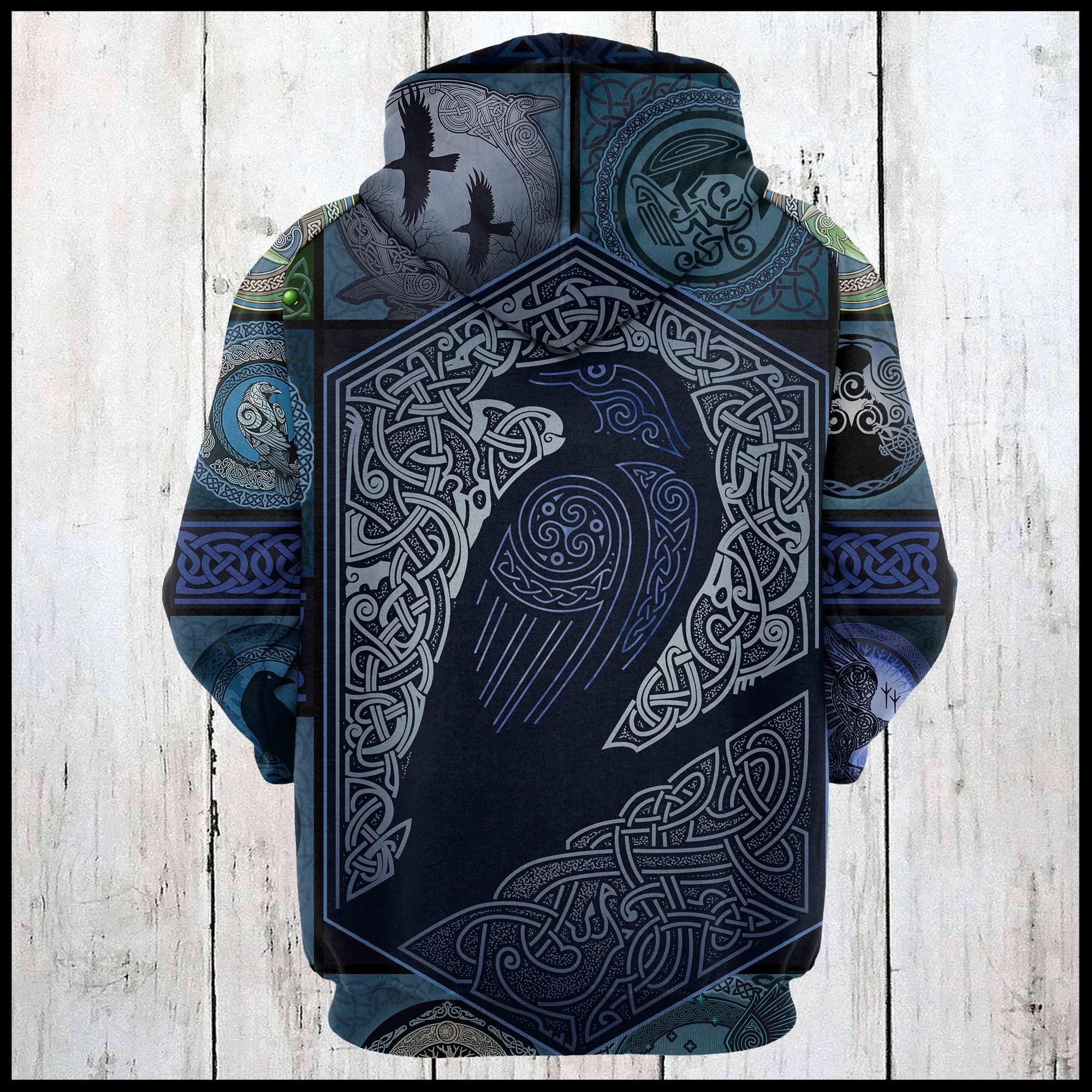 Raven Viking Pullover Premium Hoodie, Perfect Outfit For Men And Women On Christmas New Year Autumn Winter - Image 3