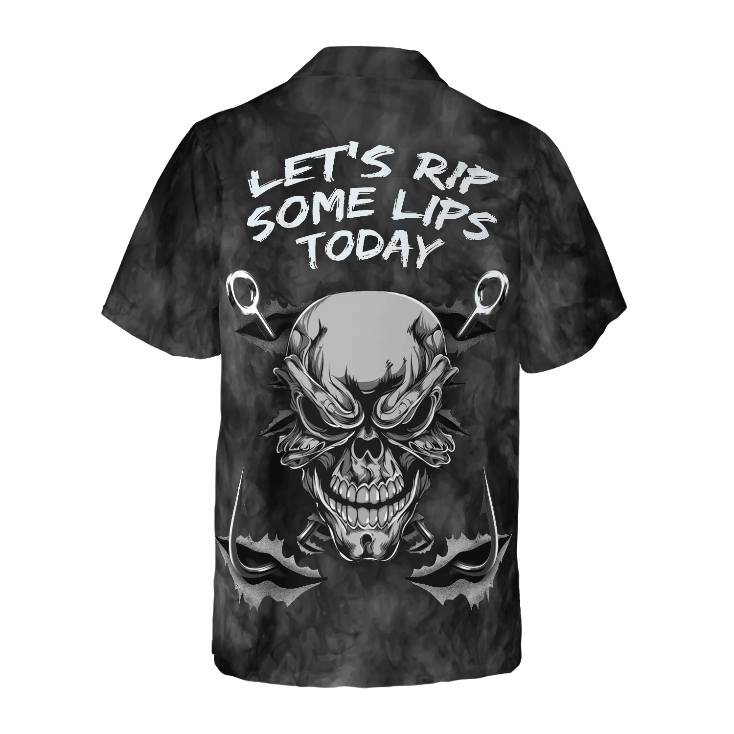 Rippin' Lips Skull Fish Skeleton Fishing Aloha Hawaiian Shirt For Summer, Colorful Shirt For Men Women, Perfect Gift For Friend, Team, Fishing Lovers - Image 5